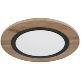 Globo LED stropna svjetiljka (15 W, Ø x V: 40 x 4,5 cm, Crna, smeđa, Topla bijela) | shoptok.hr