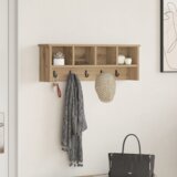 vidaXL Nadwyčajna obešalnik za plašče artisan hrast 75 x 16 x 26 cm | Shoptok.si