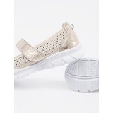GOODIN Beige sports leather ballerinas | Shoptok.si