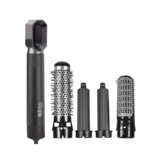 Venisymlis 6-V-1 Kodralnik Za Oblikovanje Z Glavnikom Z Vročim Zrakom - Črn [220 V European], (22097320) | Shoptok.si