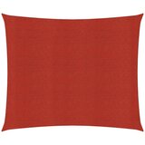 vidaXL Senčno jadro 160 g/m² rdeče 4,5x4,5 m HDPE, (20692859) Cene