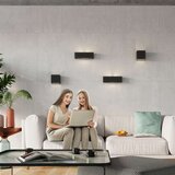  Stenska keramična svetilka LEO črna, (21347334) | Shoptok.si