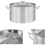 Royal Catering Gostinski lonec s pokrovom, nerjaveče jeklo, za indukcijsko kuhališče, 14 L, (21564730) Cene
