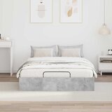  Otomanski krevet Betonsko Siva 135 x 190 cm Konstrukcijsko drvo | shoptok.hr