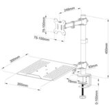 S Box SBOX STONI STALAK LCD-LM01-2 (13-32"/9kg monitor - 4kg laptop) | Eponuda.ba