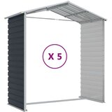  Vrtno spremište antracit 191 x 470 x 198 cm pocinčani čelik | shoptok.hr