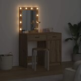  Toaletni stol 2 kom. Smeđa 50 x 41 x 135 cm Konstruirano drvo | shoptok.hr