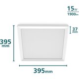 Philips LED prigušiva stropna svetiljka LED/15W/230V 2700K 39,5x39,5 cm | Eponuda.com