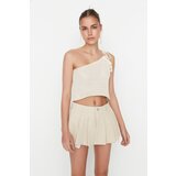 Trendyol Shorts - Ecru - Low Waist Cijene