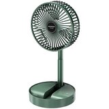 Johnson Punjivi stoni ventilator TORTUGA 5W/3,7V 1200 mAh prečnik 16,5 cm zeleni | Eponuda.com