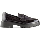 primohurt Black women's loafers with a thick sole, black women's loafers | shoptok.hr