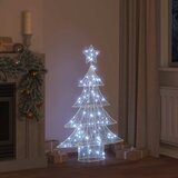  Božićno drvce s 100 LED svjetlima Hladna bijela 120 cm Akril | shoptok.hr