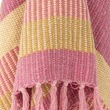 Bloomingville Žuta /ružičasta deka od recikliranog pamuka 130x160 cm Isnel – | shoptok.hr