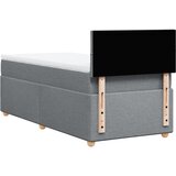  Okvir kreveta s oprugama i madrac svjetlosivi 90x200cm tkanina | shoptok.hr