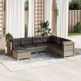  7-dijelni set vrtnih sofa sivi od poliratana | shoptok.hr