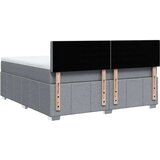 vidaXL Box spring postelja z vzmetnico svetlo siva 180x200 cm blago | Shoptok.si