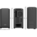 BE QUIET SILENT BASE 601 Window Black, MB compatibility: E-ATX / ATX / M-ATX / Mini-ITX, Two pre-installed Pure Wings 2 140mm fans, Ready for water cooling radiators up to360mm BGW26 | ePonuda.com