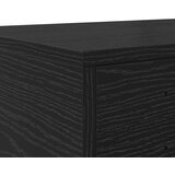 Krovni Nočne omarice Črn hrast MDF, furnir iz hrasta 90 x 36.5 x 16.5 cm, (22008170) | Shoptok.si