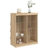 vidaXL Komoda s LED svjetlima boja hrasta sonome 81x37x100 cm | shoptok.hr