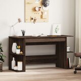 vidaXL Radni stol smeđa boja hrasta 140 x 50 x 75 cm konstruirano drvo Cijene