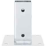 Postolja za stupove kvadratna 4 kom 61x61 mm pocinčani čelik | shoptok.hr