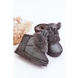 Boto Children's snow boots with fur lining and ear details gray Betty | shoptok.hr