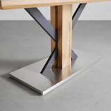 Bessagi Home jedilna miza klementin, hrast, črna, 180x90 | Shoptok.si