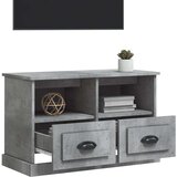 vidaXL TV ormarić boja betona 80x35x50 cm konstruirano drvo | shoptok.hr