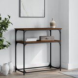 vidaXL Konzolni stol smeđa boja hrasta 75x35 5x75 cm konstruirano drvo Cijene