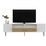 Hanah home tv polica Dekol3 white sapphire oak silver