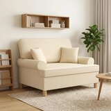  XXL fotelja s jastucima Krem Tkanina - Krem 85 cm | shoptok.hr