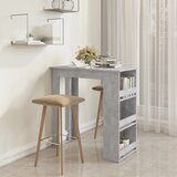  Barski stol sa stalkom za pohranu boja betona 102x50x103,5 cm | shoptok.hr