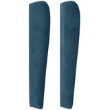  Uzglavlje s ušima tamnoplavo 83 x 23 x 118/128 cm baršunasto | shoptok.hr