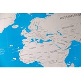 Scratch it! OCEAN BLUE | zemljevid sveta z modrim ozadjem | Shoptok.si