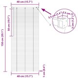  Venecijanska roleta Tamno smeđa s uzorkom 150 x 40 cm PVC - Tamno smeđa 40 x 150 cm | shoptok.hr