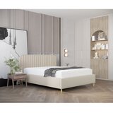Maison de Rêve Bež tapecirani bračni krevet s prostorom za odlaganje s podnicom 140x200 cm Noto – | shoptok.hr