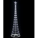  LED božićno drvce s stalakom Hladna bijela 250 cm Metal | shoptok.hr