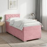  Boxspring krevet s madracem Ružičasta 90 x 200 cm Baršun | shoptok.hr