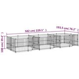  Vanjski kavez za pse čelični 11,26 m² | shoptok.hr