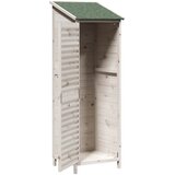  Vrtna Šupa Bijela 59 x 56 x 176 cm Čvrsto drvo jele | shoptok.hr