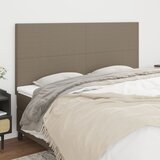 The Living Store Posteljno vzglavje 4 kosa taupe 100x5x78/88 cm blago - Vzglavje, (21659231) Cene