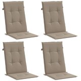  Jastuci za vrtne stolice 4 kom smeđesivi 120x50x3 cm od tkanine | Eponuda.ba