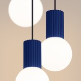 Nice Lamps tamno plava viseća svjetiljka sa staklenim sjenilom ø 25 cm orbital – | shoptok.hr