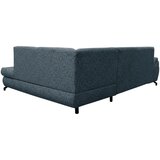 MID.YOU KOTNA SEDEŽNA GARNITURA, struktura, pliš modra | Shoptok.si