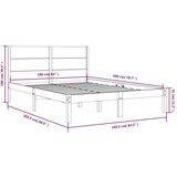  Okvir za krevet od masivne borovine 160 x 200 cm | shoptok.hr