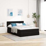  Ottoman krevet s madracem crni 140x200 cm baršun | shoptok.hr