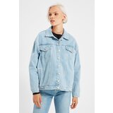 Trendyol Light Blue Oversize Denim Jacket | Shoptok.si