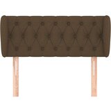  Vzglavje z ušesi temno rjavo 93x23x78/88 cm blago, (20737093) | Shoptok.si