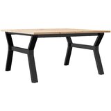  Stolić za kavu Y-oblika 90x90x45 cm borovina i čelik | shoptok.hr