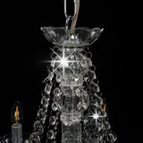 x Luster s perlama srebrni 12 žarulja E14 | shoptok.hr